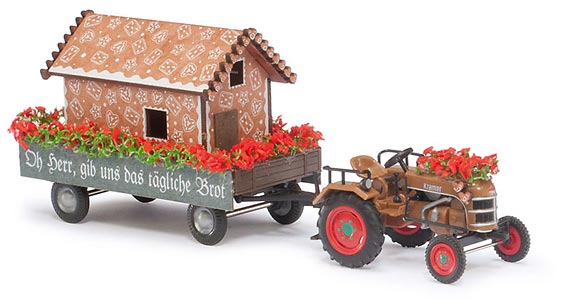 TRATTORE CARRO con CASETTA