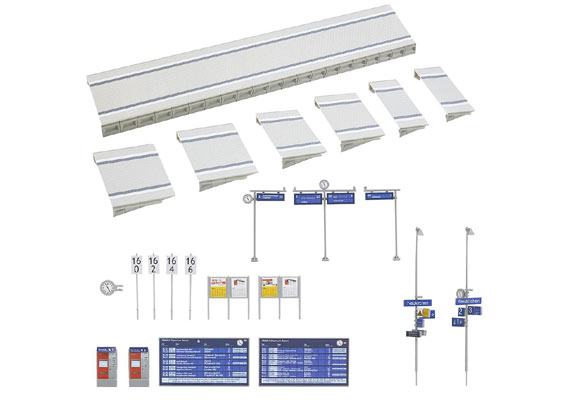 Accessori stazione moderna per binari C