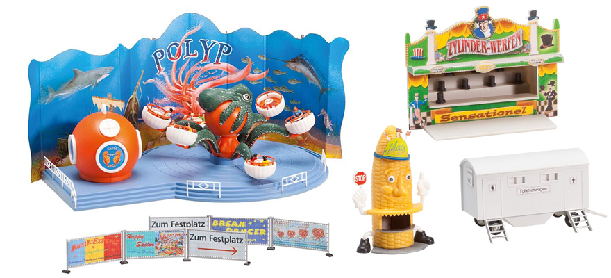 Kirmes-Set mit Polyp