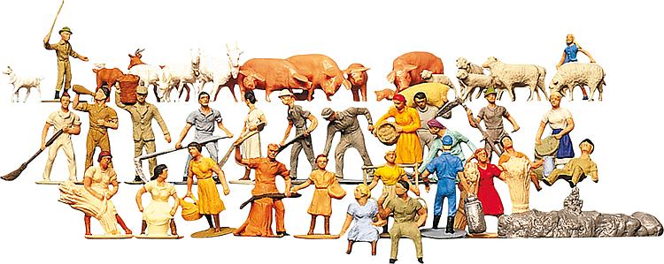Set di personaggi Fattoria, 36 pezzi