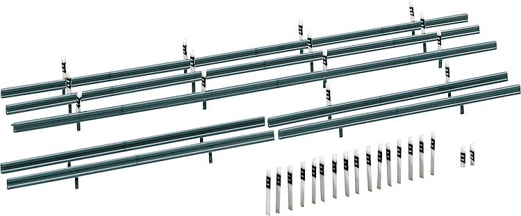 Guardrail, 32 Paletti di delimitazione, 1600 mm