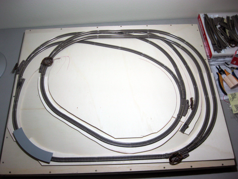 Binari plastico Mini-3d scala N 80x65cm