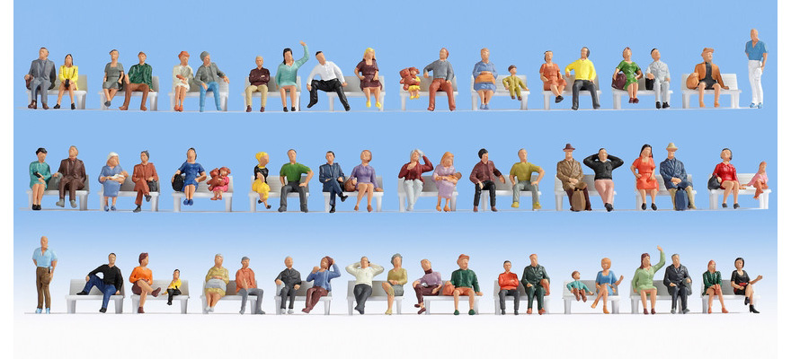 SET 60 PERSONAGGI SEDUTI ECONOMICI
