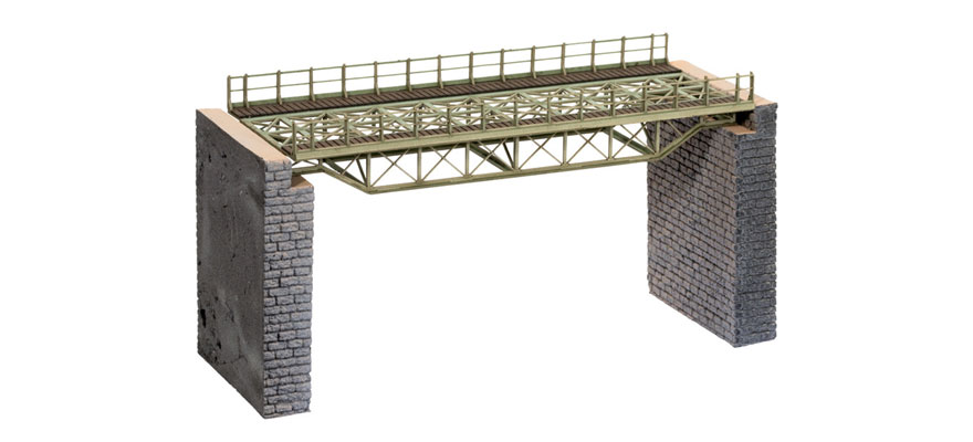 Ponte a via superiore dritto