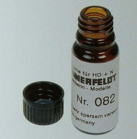 Flacone olio flussante per saldatura catenaria.
