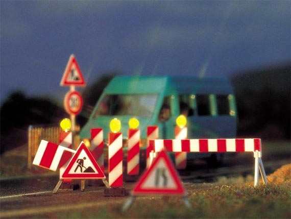 Baustellen  Warnbaken