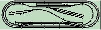 Vedi Scheda CSNetwork 1400x120-nigenoloop - Tracciato Nige FS 400x120 no loop CSNetwork - Scala  H0 