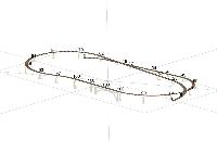 Vedi Scheda CSNetwork pkitrampae2-200 - Kit legno Rampa con viadotto 200x100 h 10 CSNetwork - Scala  H0 
