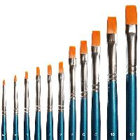 Vedi Scheda Faller 172123 - Pennello piatto sintetico con punta marrone , size 1 Faller - Scala  H0 