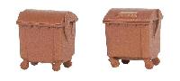 Vedi Scheda Faller 180960 - 2 cassonetti marroni Faller - Scala  H0 