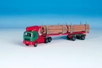 Vedi Scheda Kibri 12271 - CAMION GRU TRASPORTO LEGNAME Kibri - Scala  H0 