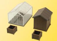 Vedi Scheda Kibri 38144 - SERRA E CASOTTO GIARDINO  HO Kibri - Scala  H0 