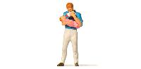 Vedi Scheda Preiser 28177 - PADRE CON BAMBINO Preiser - Scala  H0 