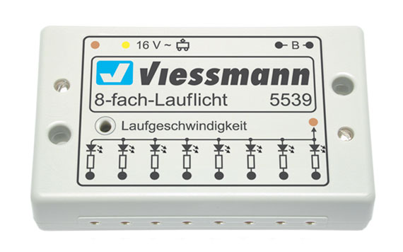 lampeggiatore sequenziale per otto luci