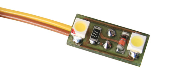 H0 2 led bianchi per illuminazione case